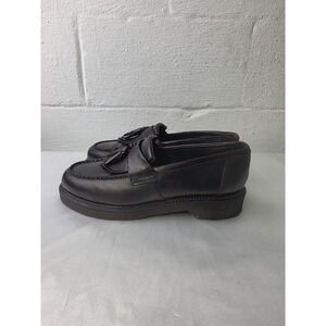 Dr Martens Leroy Loafer Tassel Shoes Dark Cherry Red Brown Soft Leather Men's 10
